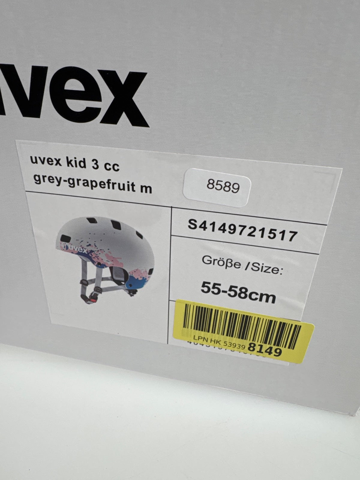 uvex Kid 3 cc Fahrradhelm - Größe 55-58cm #8589 