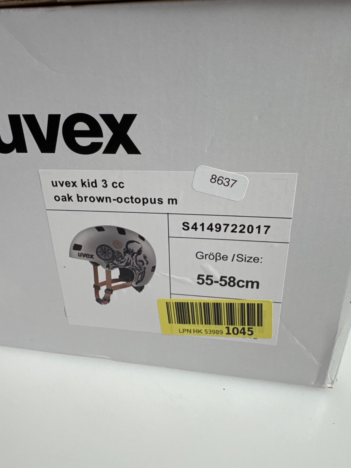 uvex Kid 3 cc Fahrradhelm - Größe 55-58cm #8637 