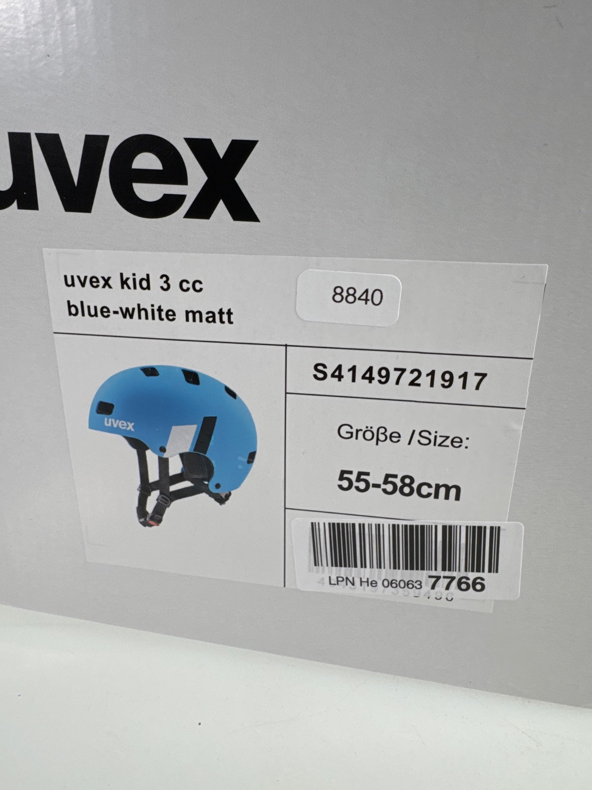 uvex Kid 3 cc Fahrradhelm - Größe 55-58cm #8840 
