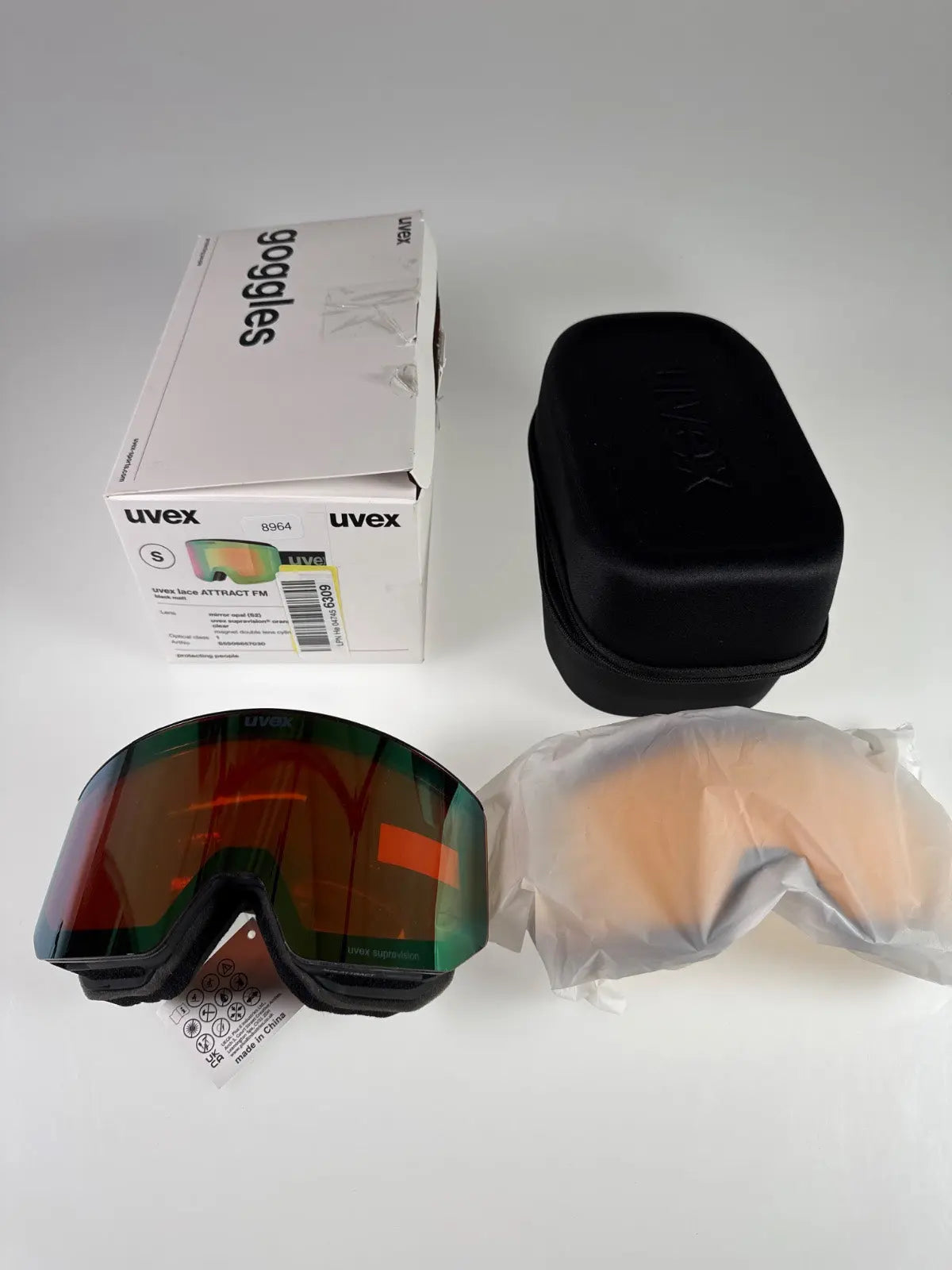 uvex Lace Attact Skibrille verspiegelt - Magnetwechselglas #8964 