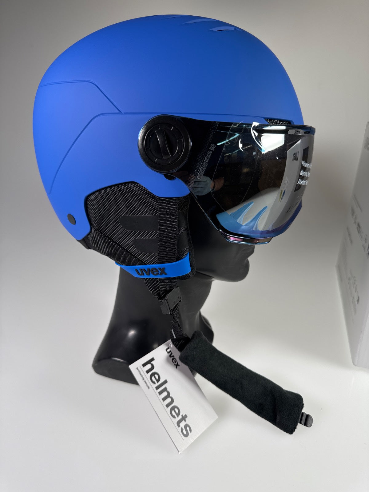 uvex Rocket Jr Visor Skihelm - Größe 51-55cm #8839 