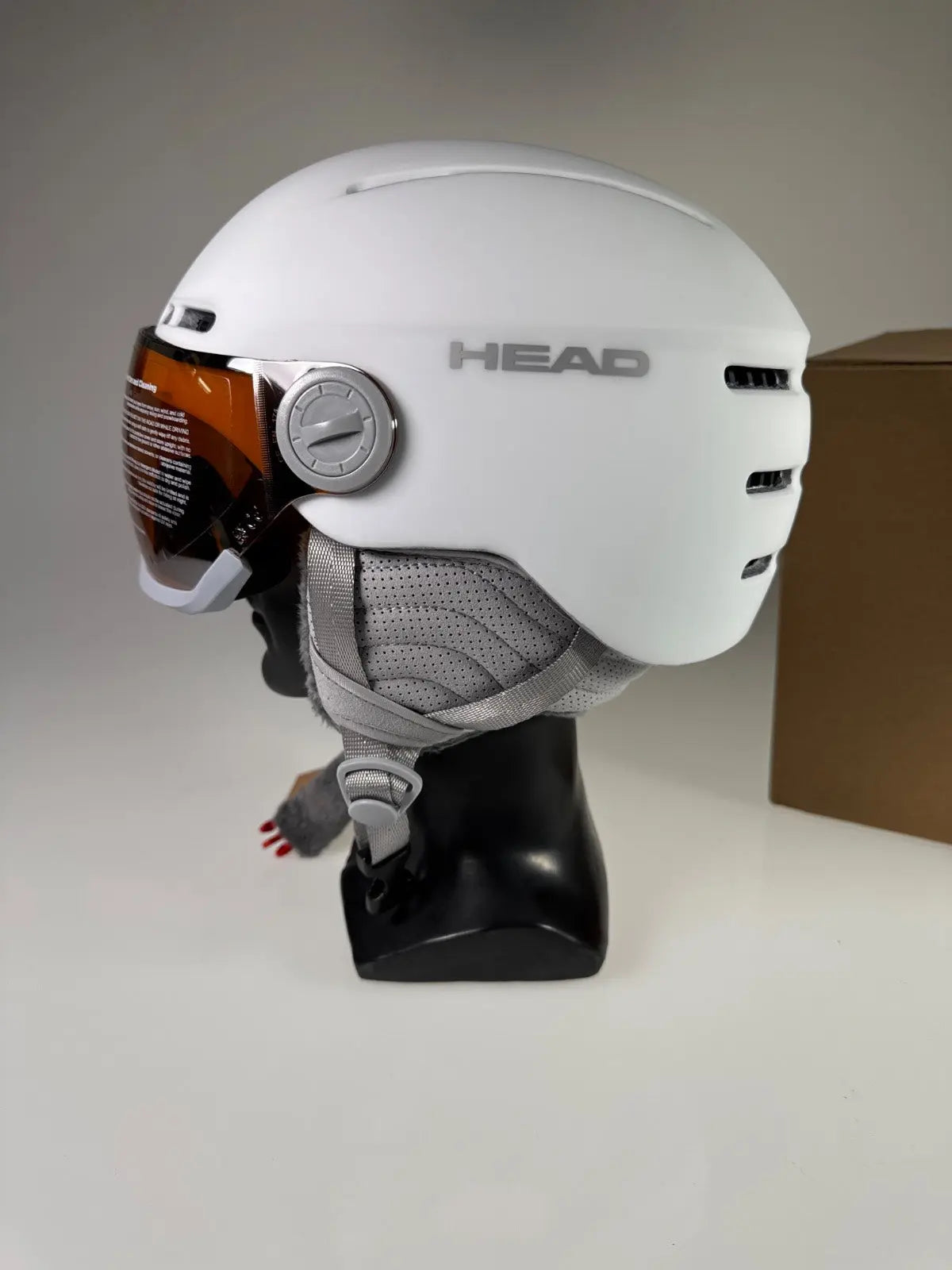 uvex Rocket Jr Visor Skihelm - Größe 54-57cm #8676 