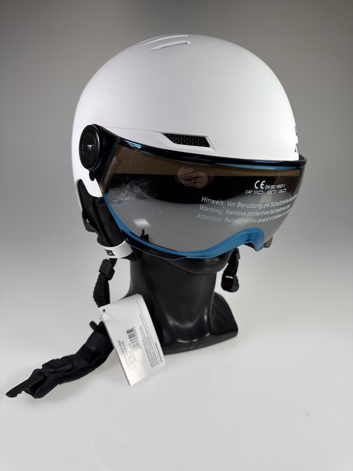 uvex Rocket Jr Visor Skihelm - Größe 54-58cm #8805 