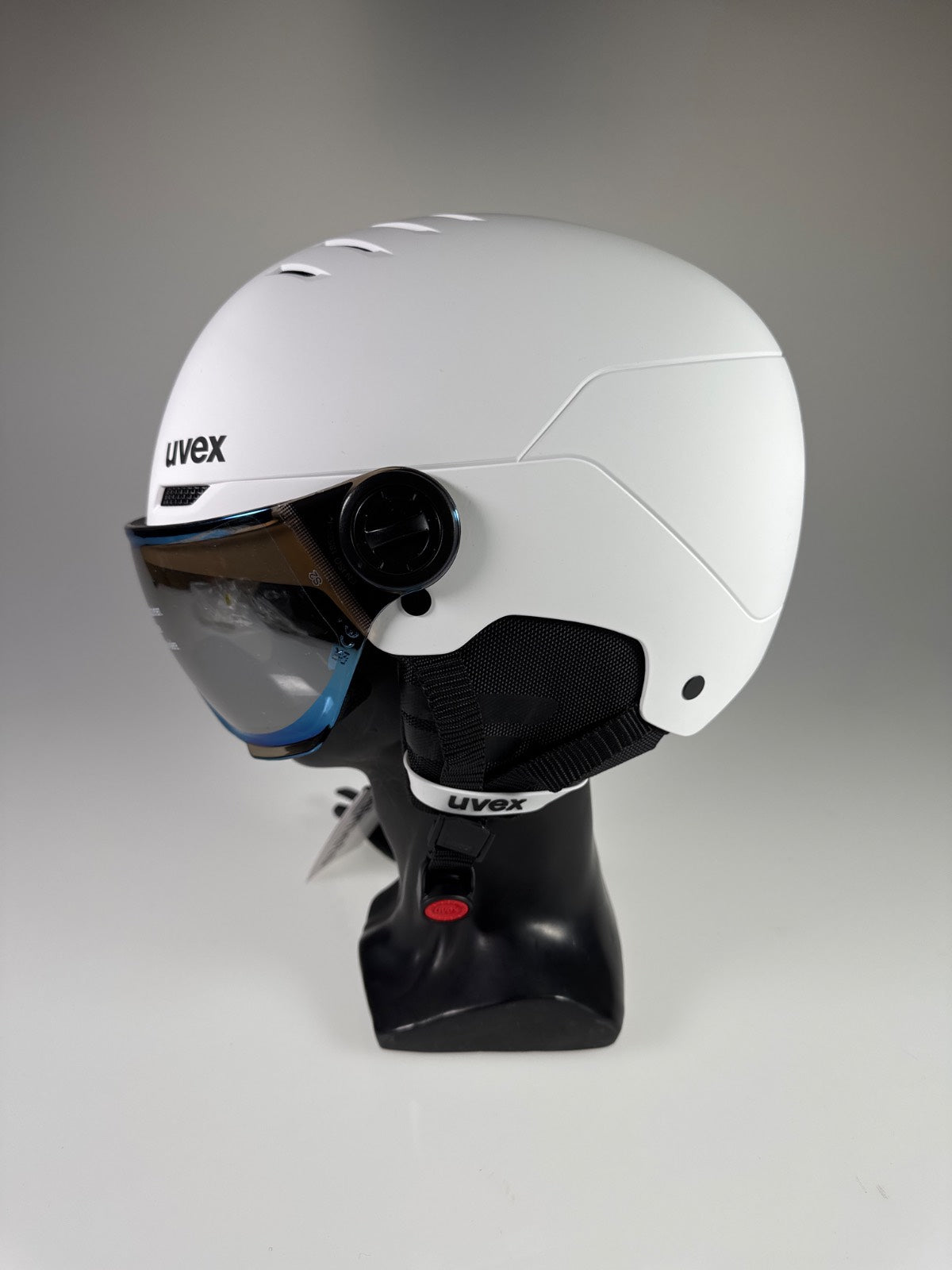 uvex Rocket Jr Visor Skihelm - Größe 54-58cm #8805 