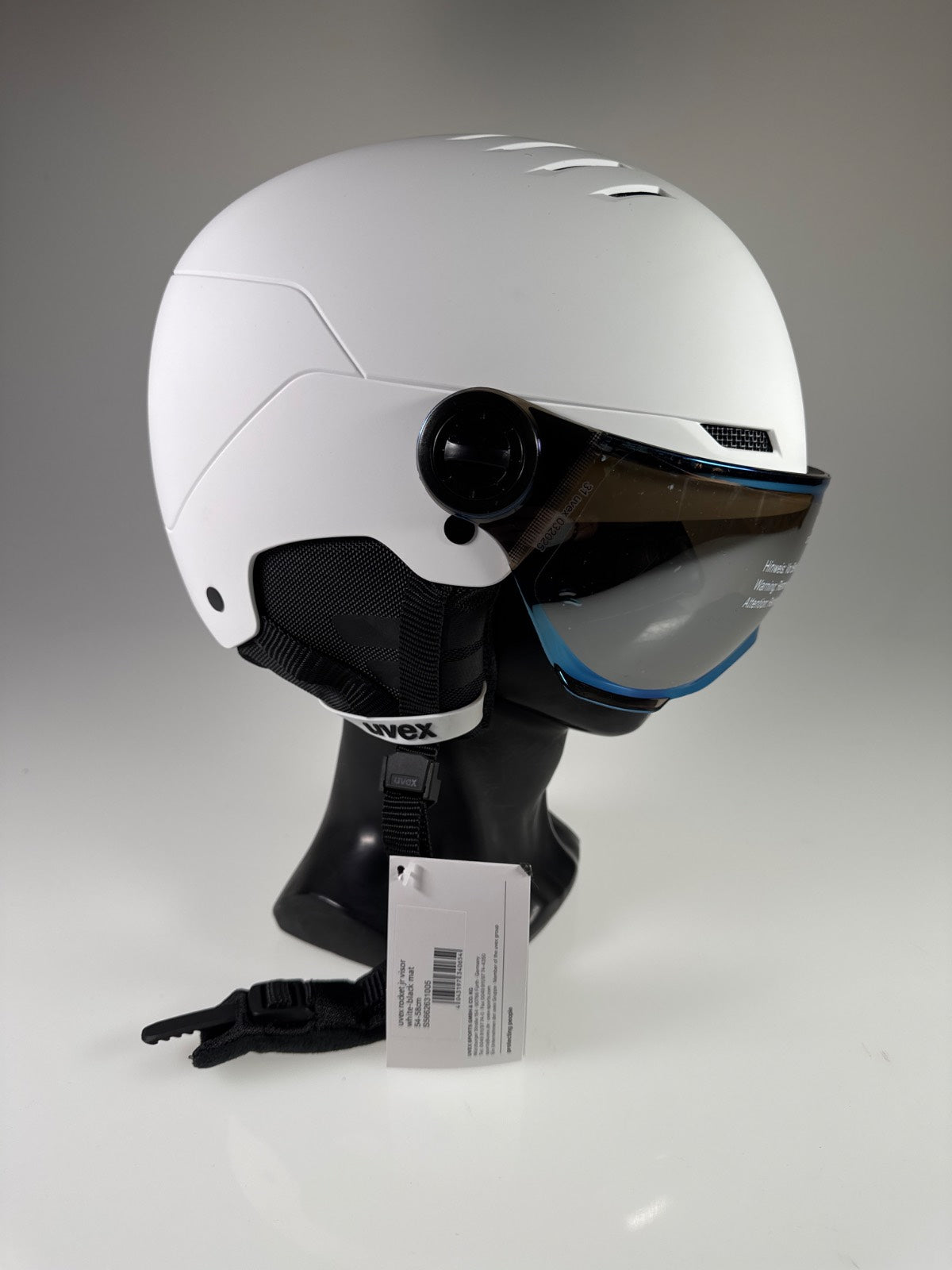 uvex Rocket Jr Visor Skihelm - Größe 54-58cm #8805 