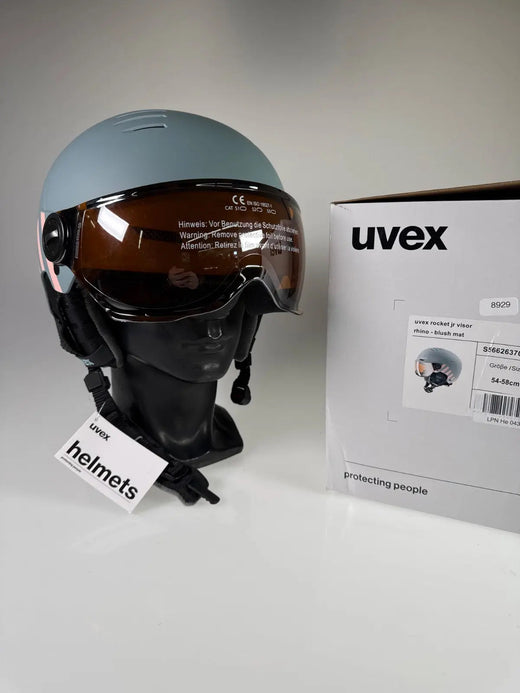 uvex Rocket Jr Visor Skihelm - Größe 54-58cm #8929 