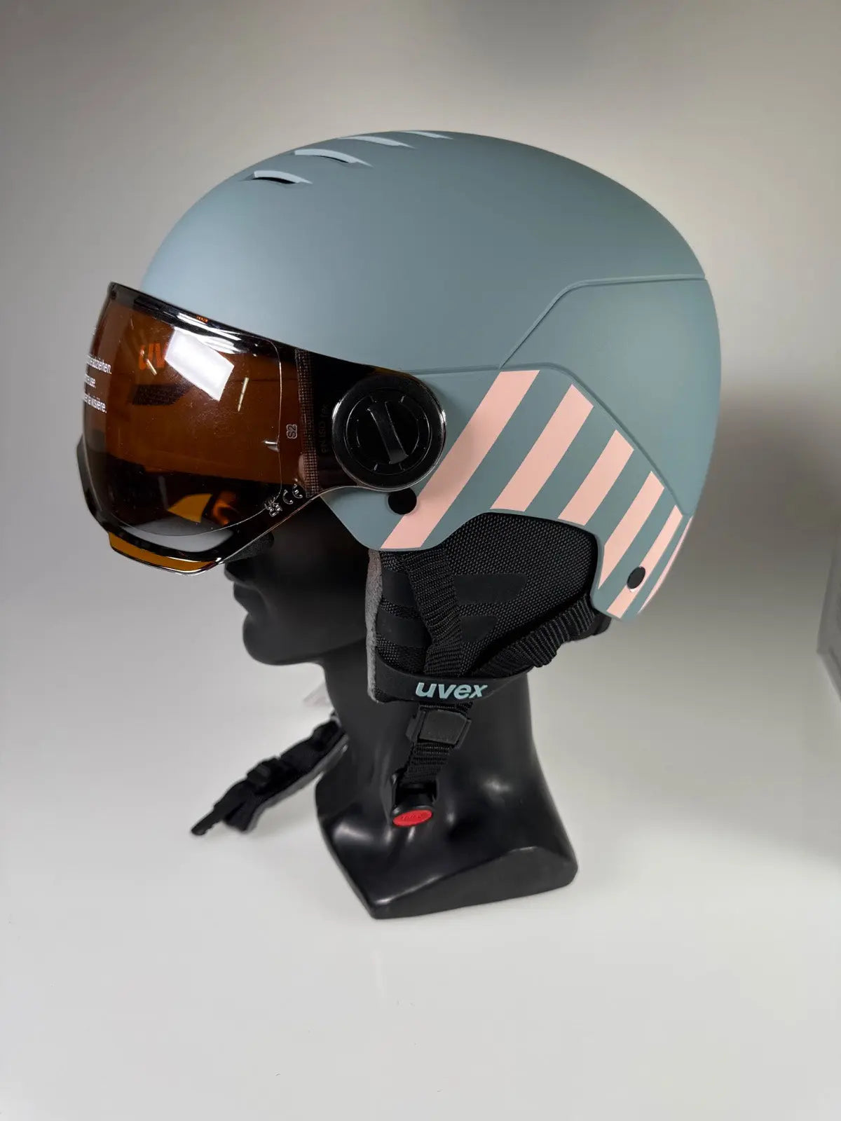 uvex Rocket Jr Visor Skihelm - Größe 54-58cm #8929 
