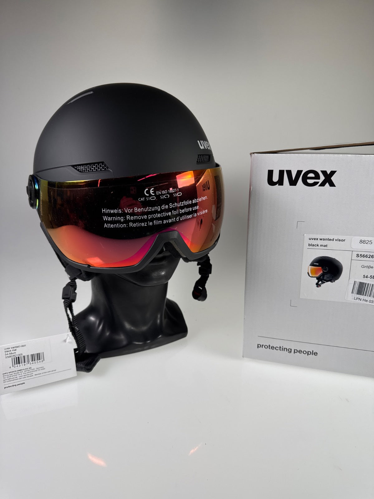 uvex Wanted Visor Skihelm - Größe 54-58cm #8825 