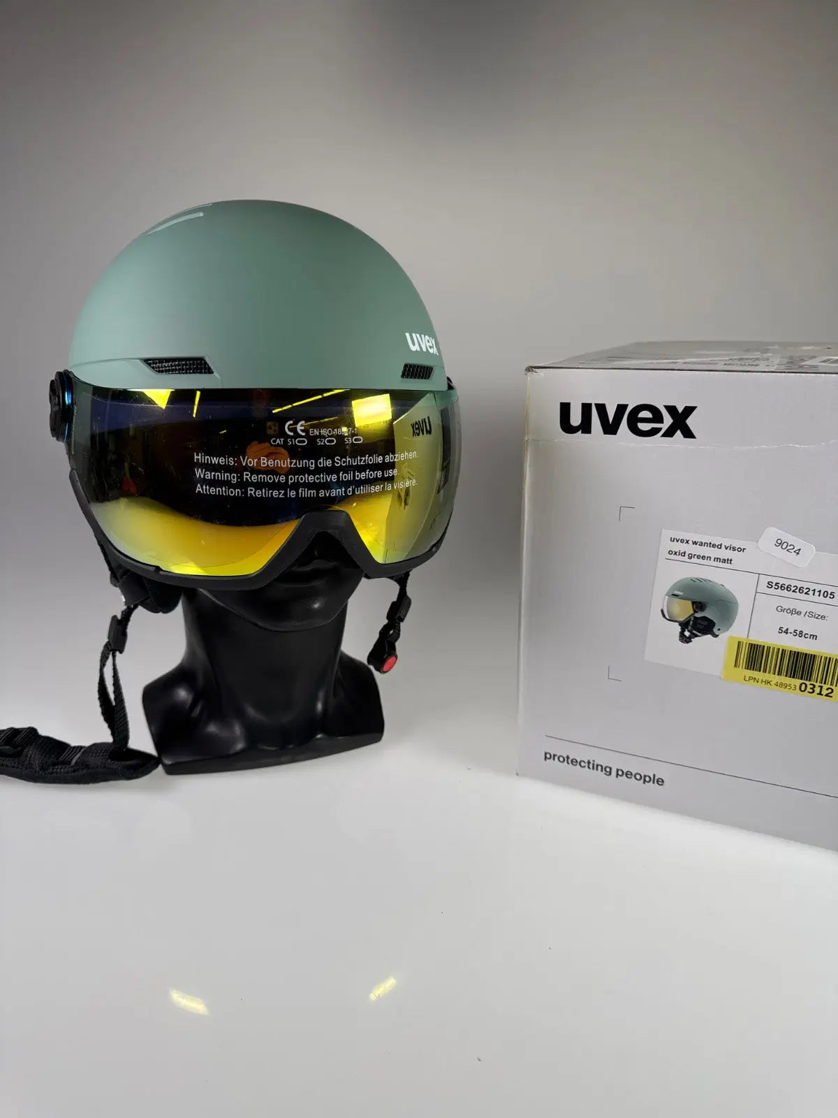 uvex Wanted Visor Skihelm - Größe 54-58cm #9024