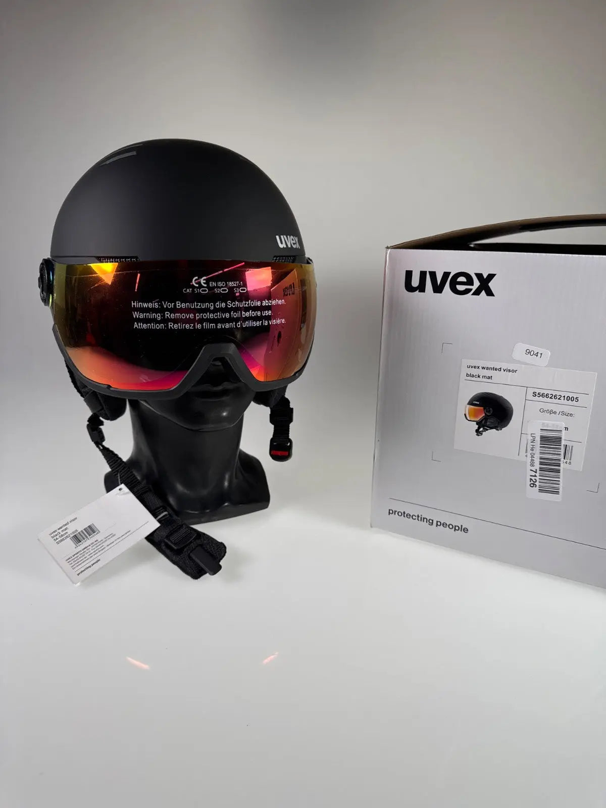 uvex Wanted Visor Skihelm - Größe 54-58cm #9041