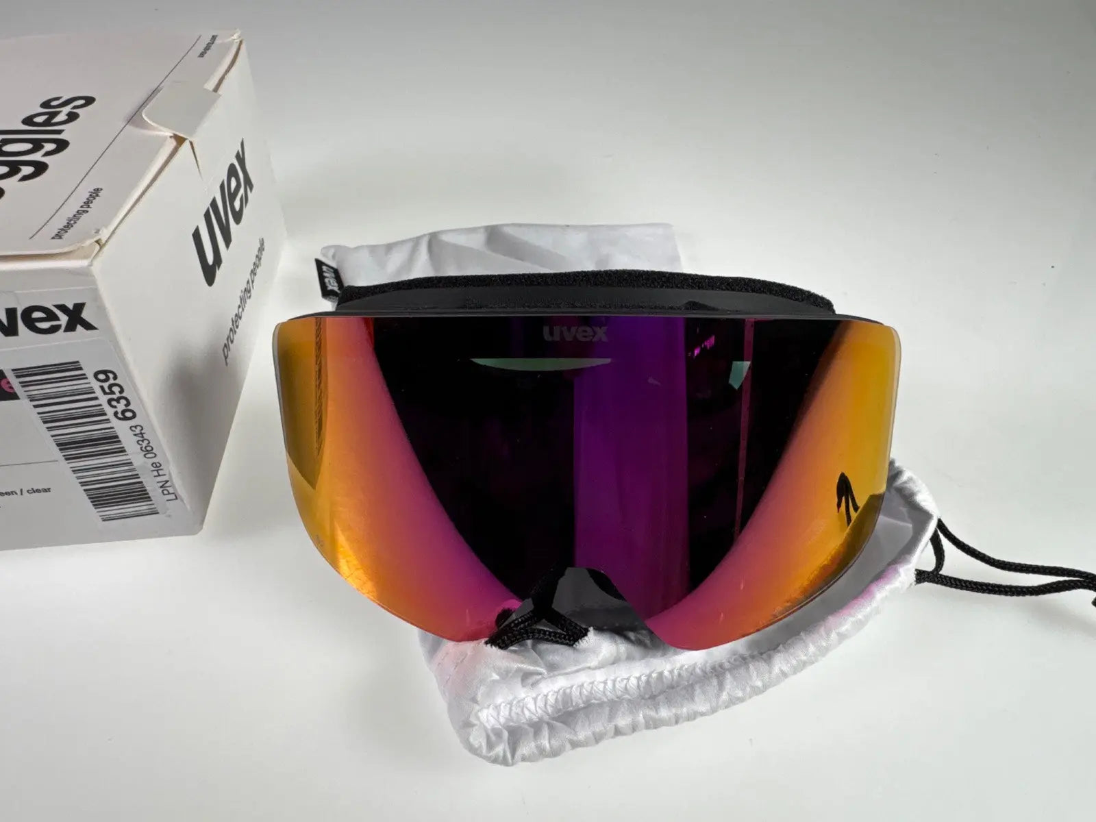 uvex pwdr FM Skibrille verspiegelt Anti-Fog - black/green #10981 