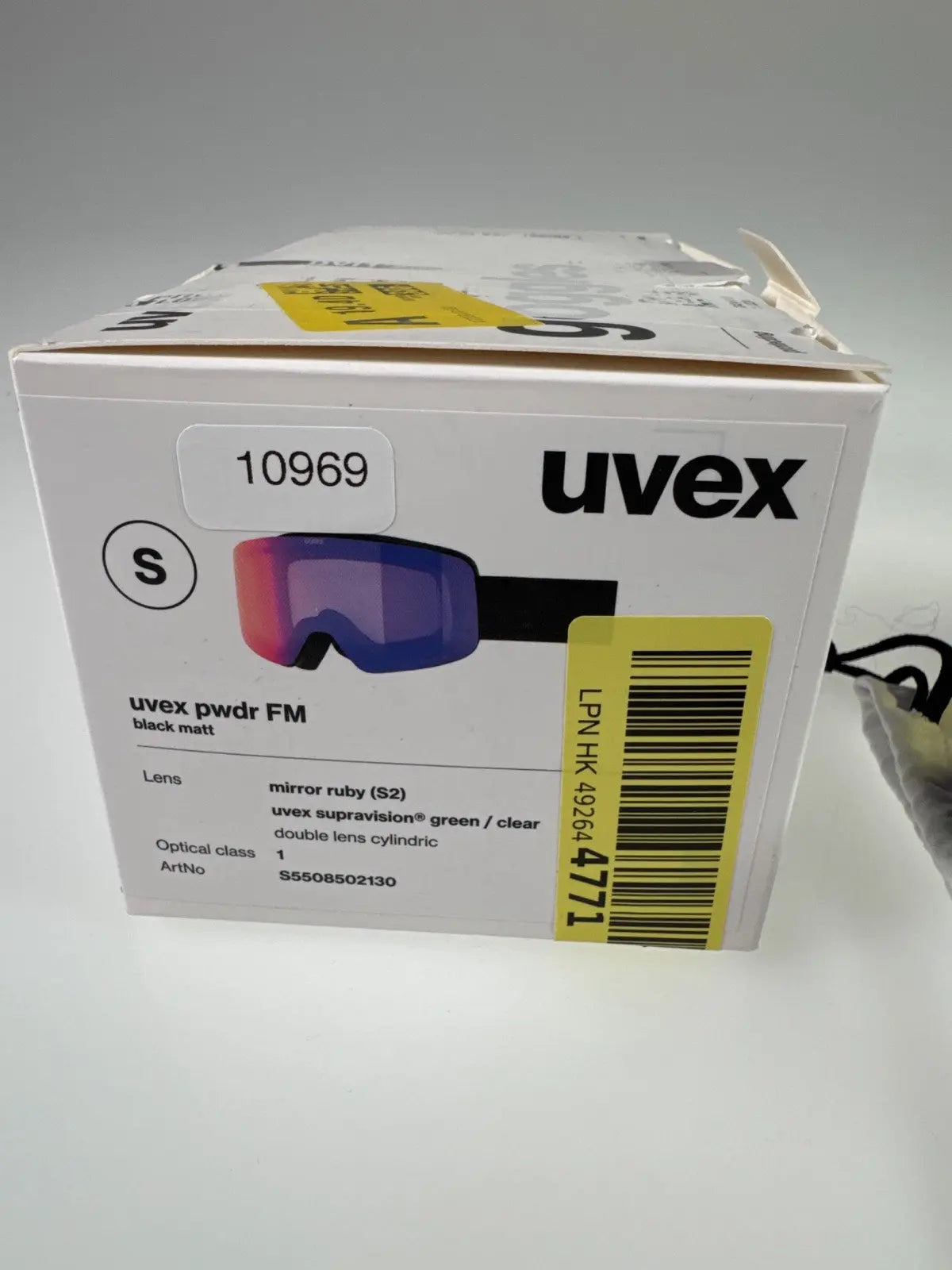 uvex pwdr FM Skibrille verspiegelt - Matte Black/Ruby #10969 